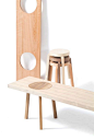 stool to bench concept by Berlin-based Johanna Dehio - nice way to break it down