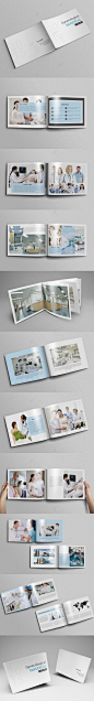 白色简洁妇科医院画册模板下载_白色简洁妇科医院画册宣传册模板-棒图网