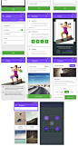 完美的安卓Material UI Kit套装下载[for运动健身,PSD,sketch]