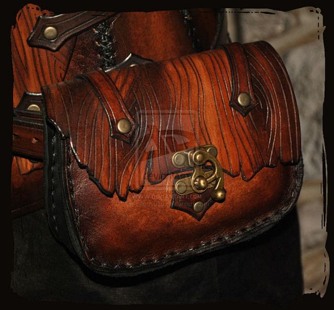 belt leather case ba...