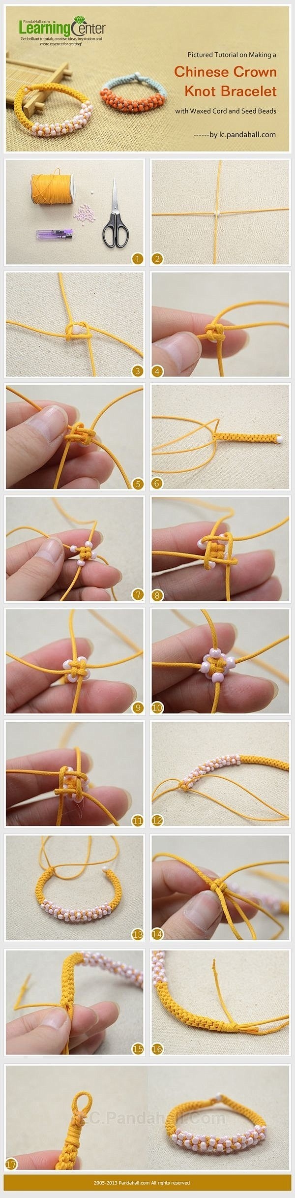 DIY串珠编织手链