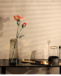 创意简约玻璃花瓶摆件北欧客厅透明插花瓶干花装饰品餐桌网红花瓶-tmall.com天猫