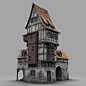 fantasy old blacksmith house obj: 