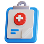 Medical Record 3D Illustration