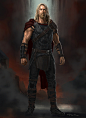 Roadworn Thor- Thor: Ragnarok, Andy Park : The director of Thor: Ragnarok (Taika Waititi) wanted me to design a Thor that was unkept, not too flashy like he's been in previous movies, like he's been on a journey for 2 years and hasn't really cleaned up. I