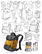 背包，阿波罗，概念，金色， 工业设计，产品设计，普象网