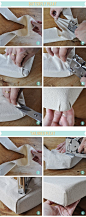 Great tutorial for how to upholster chair corners: 