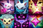 Star Guardian Icons, Steve Zheng : I had this big opportunity to do these icons! 
And this were a collaboration with the Riot Games skins art team.
Thanks the team and they helped me a lot!