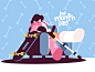 Teenage boy skater broken leg kit8 flat vector illustration character gypsum crutches man leg broken skate boy teenage