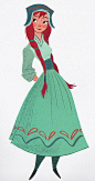 ▣ Frozen (2013) Anna character design, by Michael Giaimo, Bill...
