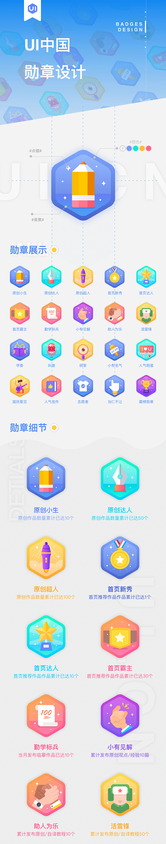 UI中国勋章设计