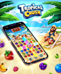 Behance 上的 Tropical Crush - Game UI Match3