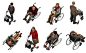 DOSCH DESIGN - DOSCH 2D Viz-Images: Bird Eye People - Seniors Handicapped