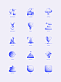Icon vector design logo identity ILLUSTRATION  icons Collection gradient symbol