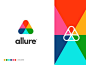 allure typography vector design website app identity branding illustration logo icon