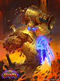 Hearthstone - Soldier of Fortune, rafael zanchetin : Art made for Hearthstone for the Rise of Shadows set. <br/>© 2018 Blizzard Entertainment