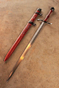 Arming Sword and Scabbard, crafted by DelaGardelle of the Cedarlore Forge: