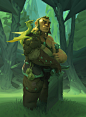 forest dwarf, Allon Kremer : Had fun working on this last week, wanted to challenge myself and render a character in an environment since i tend to avoid that. Also thanks for 10k followers, it's pretty mind-blowing how many people enjoy the work i put ou