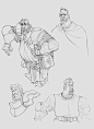Fantasy Group, Alex Mamedes : Bunch of character concept sketchs that I did a year ago for a project that was never finished. All of the characters was created following the orientation of a briefing that was sent to me by the author of the book for witch