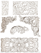 中国传统木雕纹样设计图
