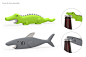 Crocodile and Shark Bottle Openers : Croc and Shark Bottle Openers designed for the True Zoo® brand. Responsibilities include concept development, rapid prototyping, and design for manufacturing. Dishwasher-safe silicone & stainless steel.Photography 