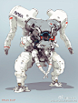 画师：Brian Sum #机械设定# #科幻# #未来# #游戏角色设计# #机甲原画#