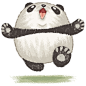 Happy panda on Behance