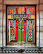 Carved wooden doors by Keith Lorenz, Nebraska State Capitol, Lincoln, Nebraska