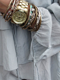 watch & bangles....like!