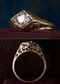 1910-20s Edwardian/Art Deco 0.33ct Old European Cut Diamond...