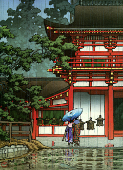水水彩彩油油画画采集到日本木版畫
