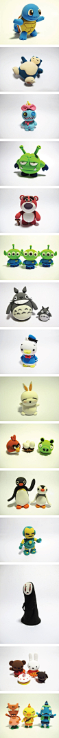 Adorable clay characters