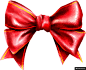 红色丝带 蝴蝶结 节日装饰 手绘圣诞节元素模板免扣png