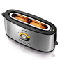 飞利浦（PHILIPS）HD2698 烤面包机 长烘烤槽 不锈钢机身 易清洗多士炉多功能