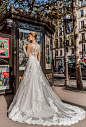 victoria soprano 2019 bridal long sleeves illusion bateau sweetheart neckline heavily embellished bodice princess a  line wedding dress lace back chapel train (margo) bv