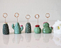 Cactus ring holder Cactus decor Clay cactus by paintmydream