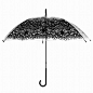 黑色蕾丝长柄透明塑料伞
