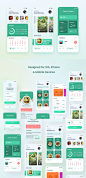 素食-健康食品iOS APP Ui 设计Figma&PSD（FIG,PSD）