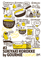 Gourmie — illustrated receipe (flyer) : illustrated receipe