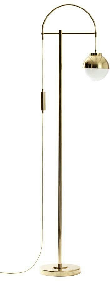 brass floor lamp.