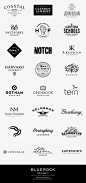 Bluerock Design Logos : Assortment of logos, brand identities, and wordmarks.
