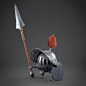 Little Knight, Valentin Samuel : Here is my last work, based on a concept by Etama Quomo, check out his porfolio ! : https://www.artstation.com/artist/etama
My goal was to improve my skills on Substance Painter. I used Maya and Zbrush for modeling and Arn