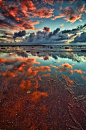 Photo by Glenn Crouch・"Sunrise over Long Reef,Sydney Austraria"*-*.