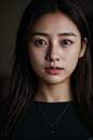  font face portrait of an 33 year old Chinese girl from the suburbs, at a house party, looking offf in the distance, atmospheric haze, Film grain, cinematic film still, shallow depth of field, highly detailed, high budget, cinemascope, moody, epic, Overal