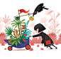 The Gardener : A story about a  girl and her pet raven