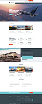 #企业网站#Transport - Logistic, Transportation & WareHouse PSD Template