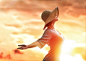 People 4030x2848 sunset women sun hats