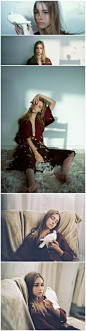 #星雨素材# 发现一组很漂亮的作品《少女与白鸽》，来自摄影师：@lvan六世 。 ​​​​