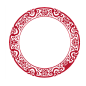 中式圆环1（红）