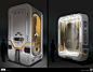 DOOM - Artifact Storage Units, Colin Geller : A couple ambient storage containers as well a variety of tablet designs used throughout the game. 

http://doom.com/ 
© id Software, LLC, A Zenimax Media Company